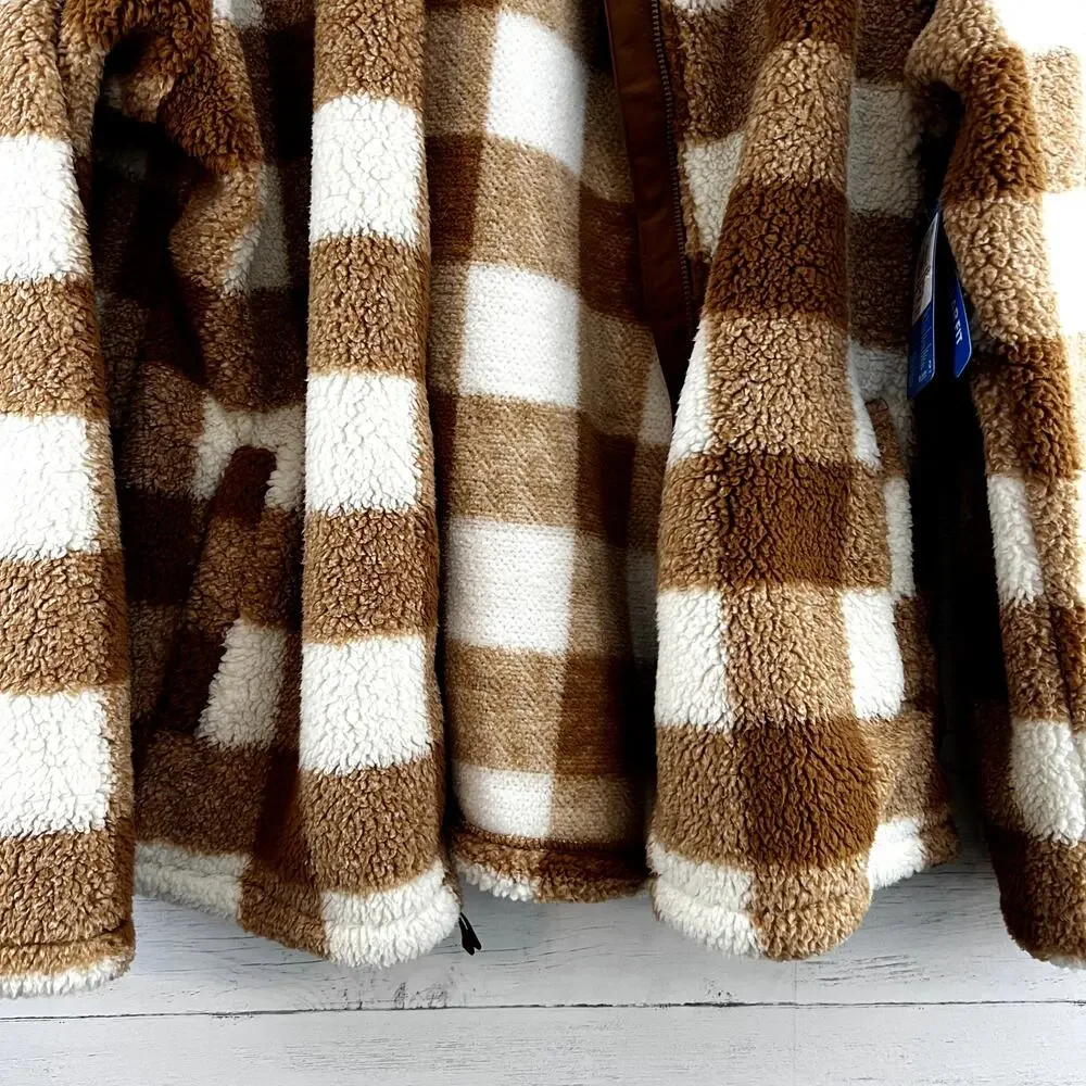 Columbia NWT Big Timber Peak‎ Gingham Full Zip Jacket Size XL